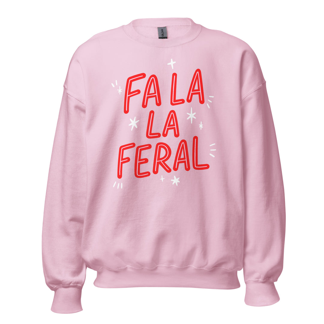 Fa La La Feral Light Pink Sweatshirt