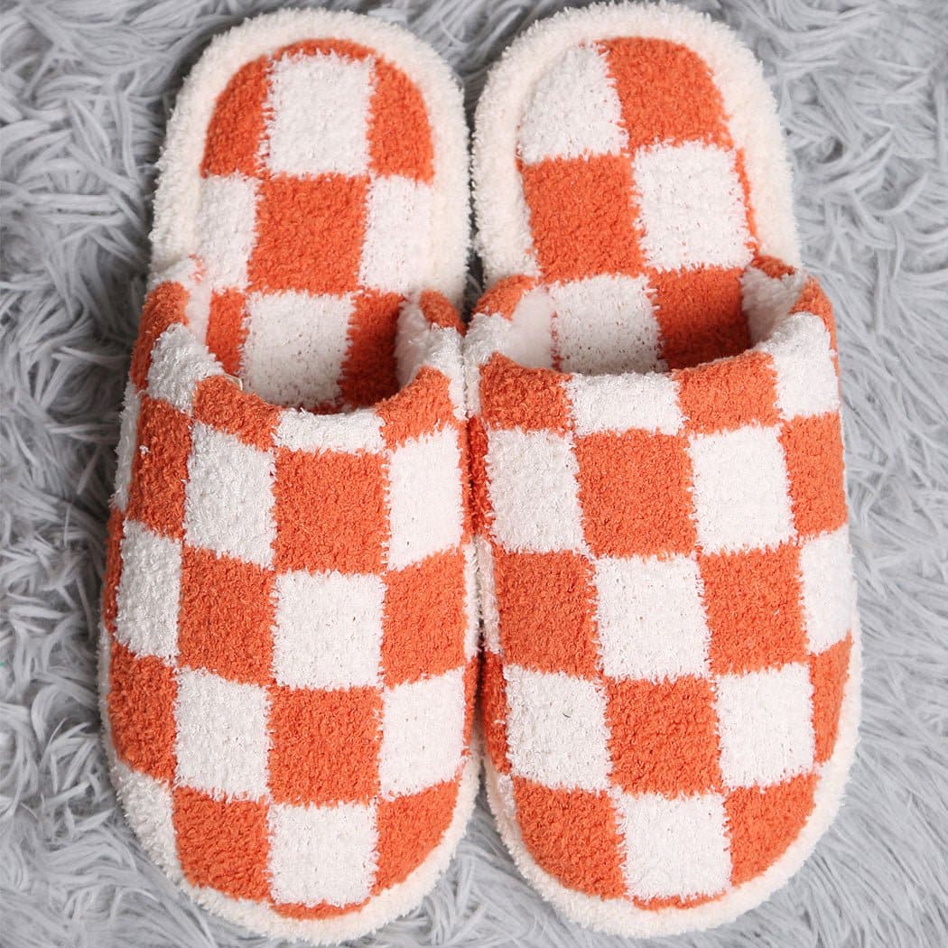 Checkerboard Lounge Slippers *MORE COLORS*