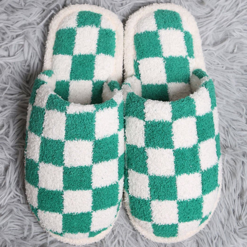 Checkerboard Lounge Slippers *MORE COLORS*