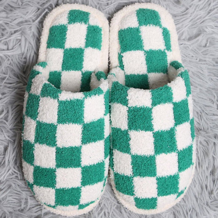 Checkerboard Lounge Slippers *MORE COLORS*