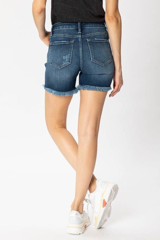 Ayla Mid Rise Button Up Short