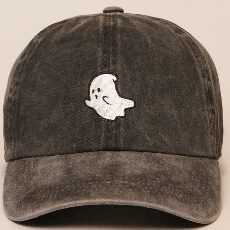 Ghost Embroidered Baseball Cap