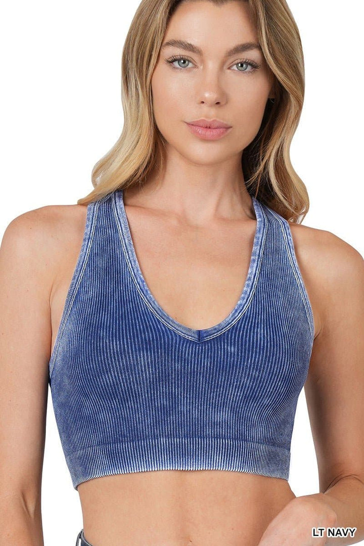 Quinn Mineral Wash Ribbed Brami *MORE COLORS*