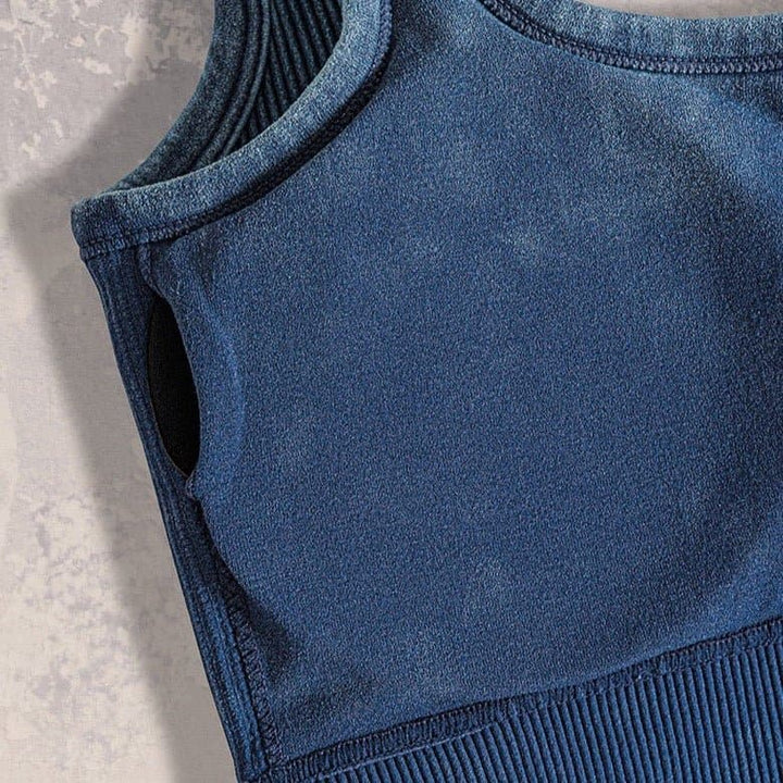 Blakely Mineral Wash PADDED Ribbed Brami *MORE COLORS*