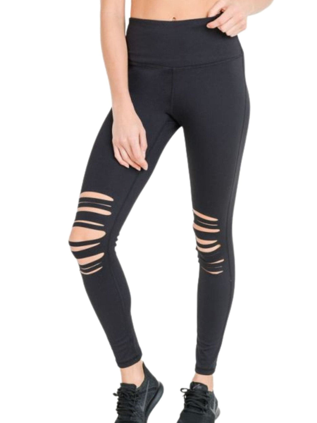 Highwaist Shredded Knee Leggings