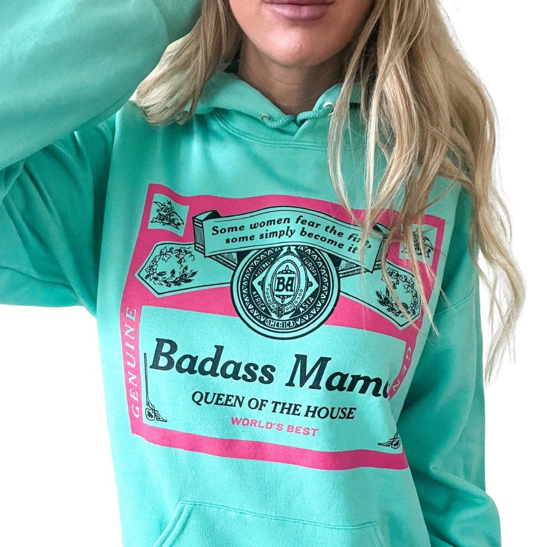 Badass Mama Mint Hoodie