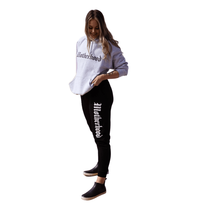 Motherhood Blackletter Joggers - Black