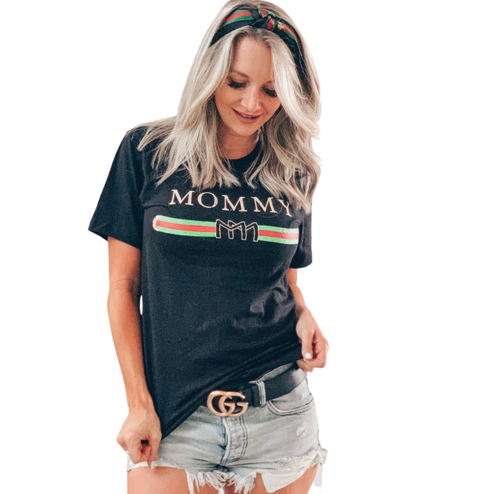 MOMMY Designer Tee - Black
