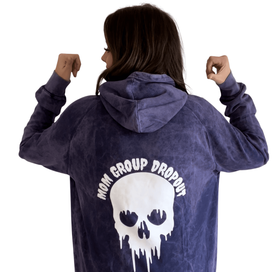 Mom Group Dropout Vintage Purple Hoodie