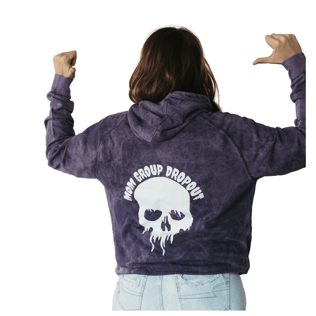 Mom Group Dropout Vintage Purple Hoodie