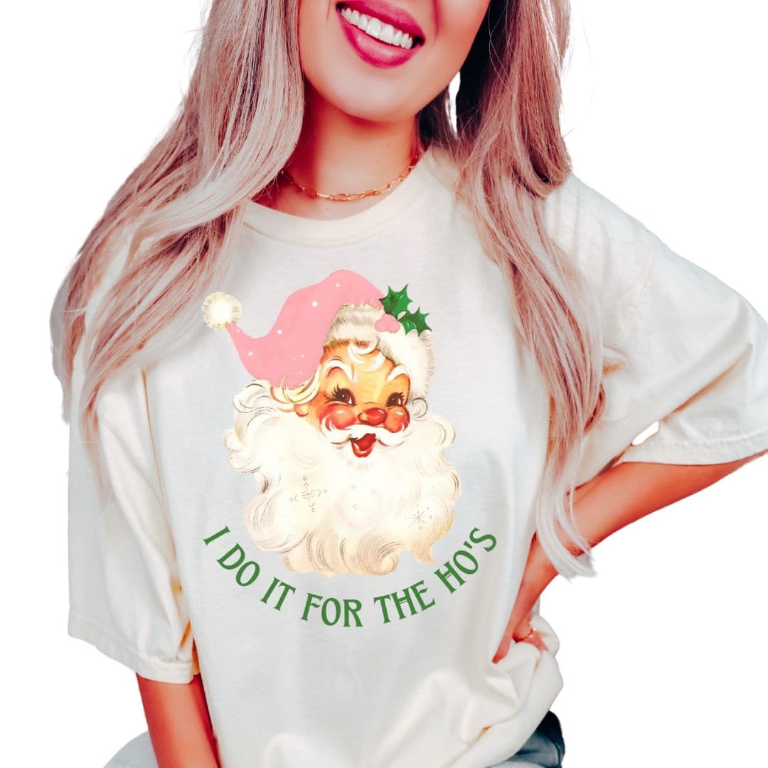I Do It For The Ho's Tee - Ivory