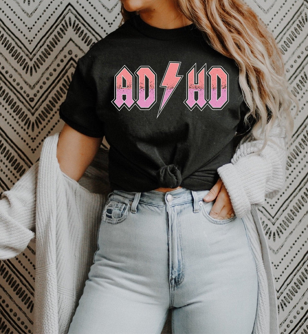 ADHD  Band Tee - Black