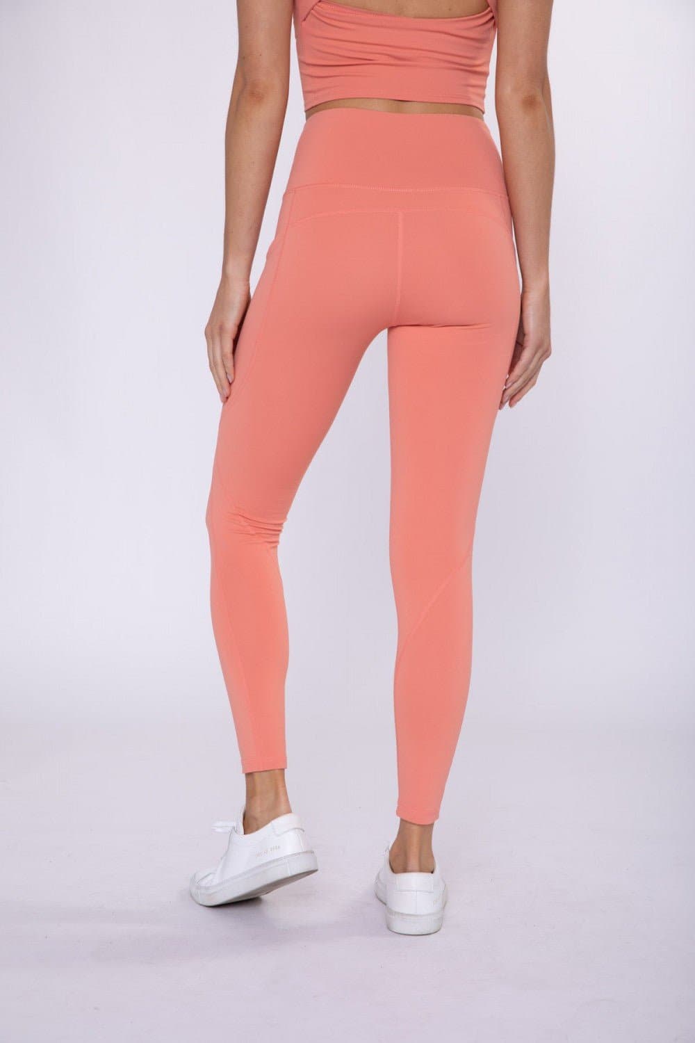 Essential Highwaist Leggings - Dusty Coral *Available in Curvy