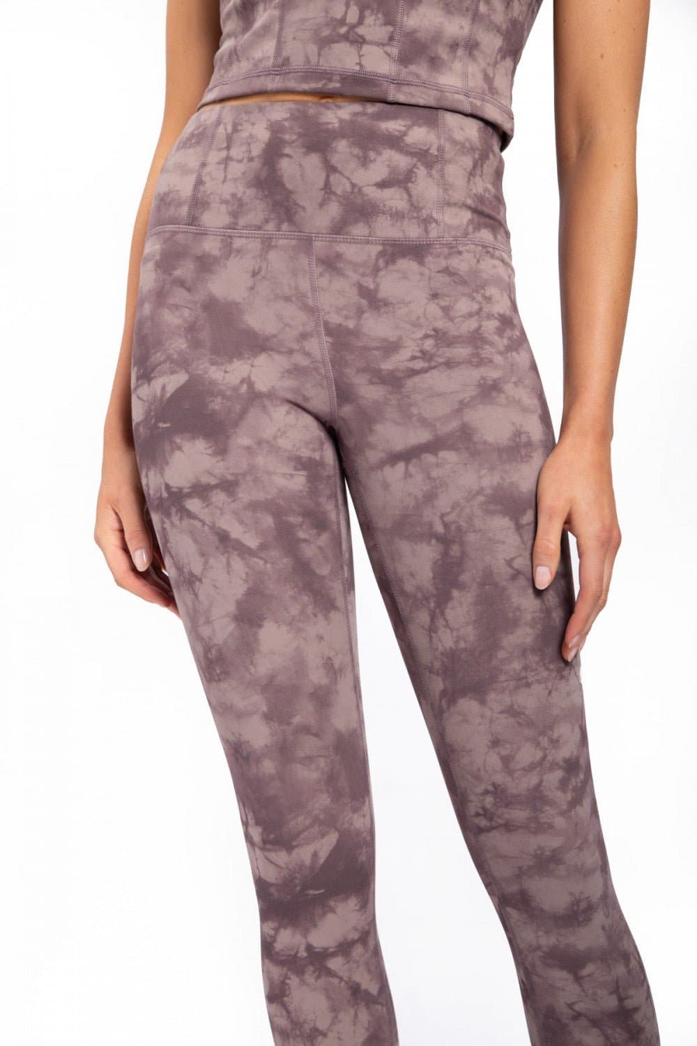 Tie Dye Highwaist Leggings - Bark