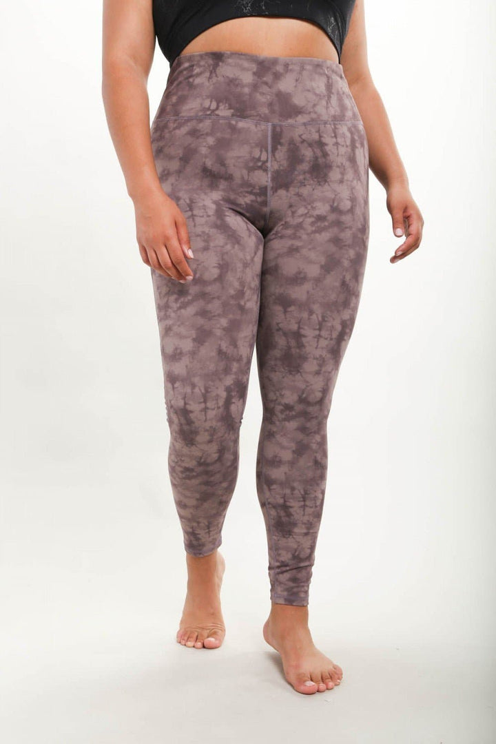 Tie Dye Highwaist Leggings - Bark