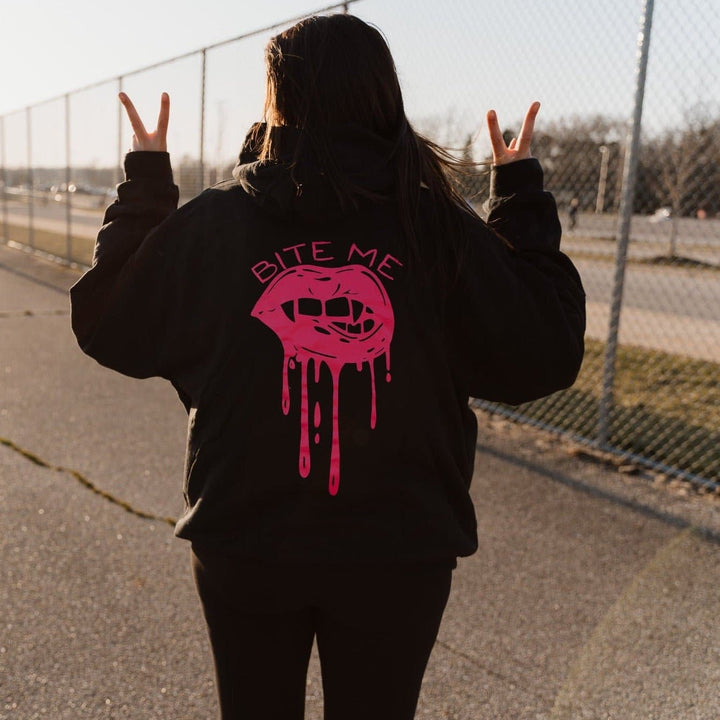 Bite Me Hoodie - Black