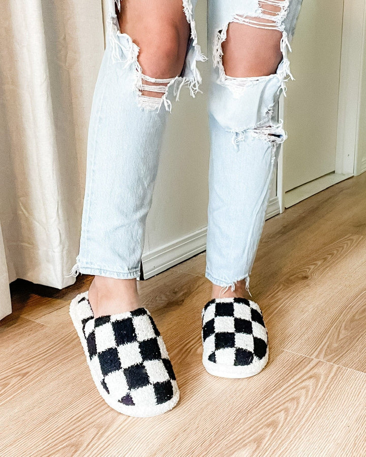 Checkerboard Lounge Slippers *MORE COLORS*