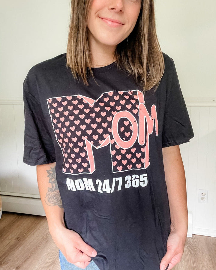 MOM 24/7 365 Tee - Black