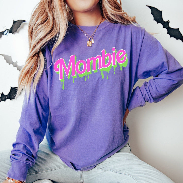 Mombie Long Sleeved Tee - Violet
