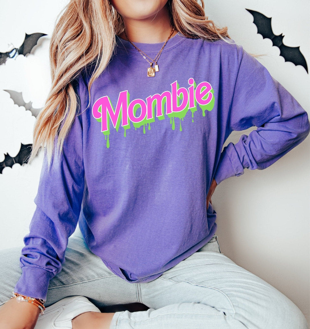 Mombie Long Sleeved Tee - Violet