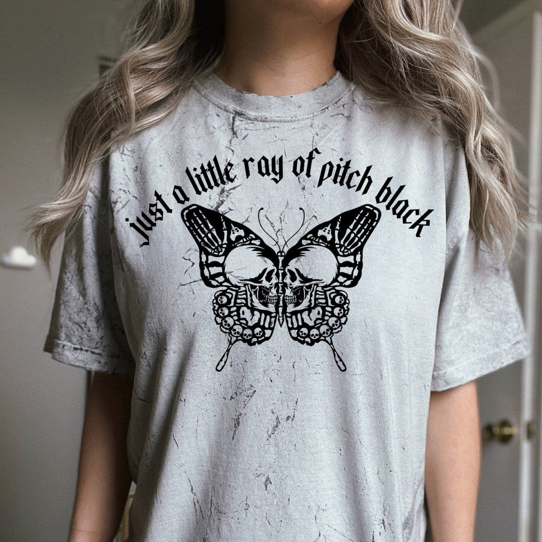Little Ray Of Pitch Black Colorblast Tee