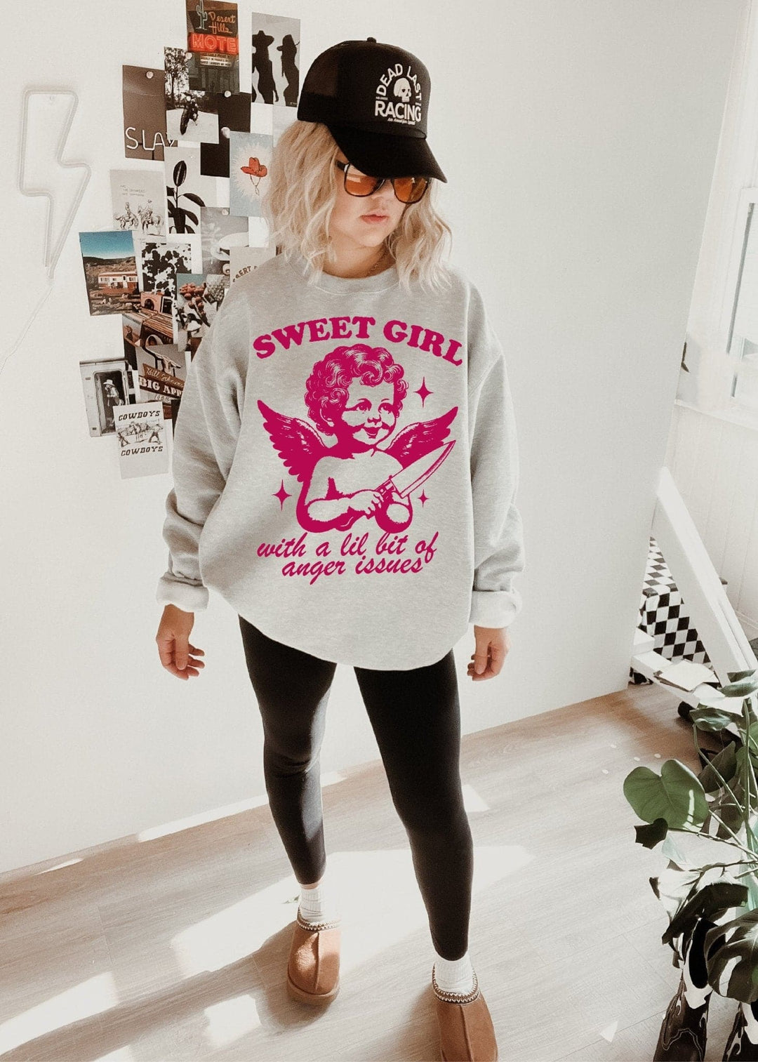 Sweet Girl Sweatshirt - Ash