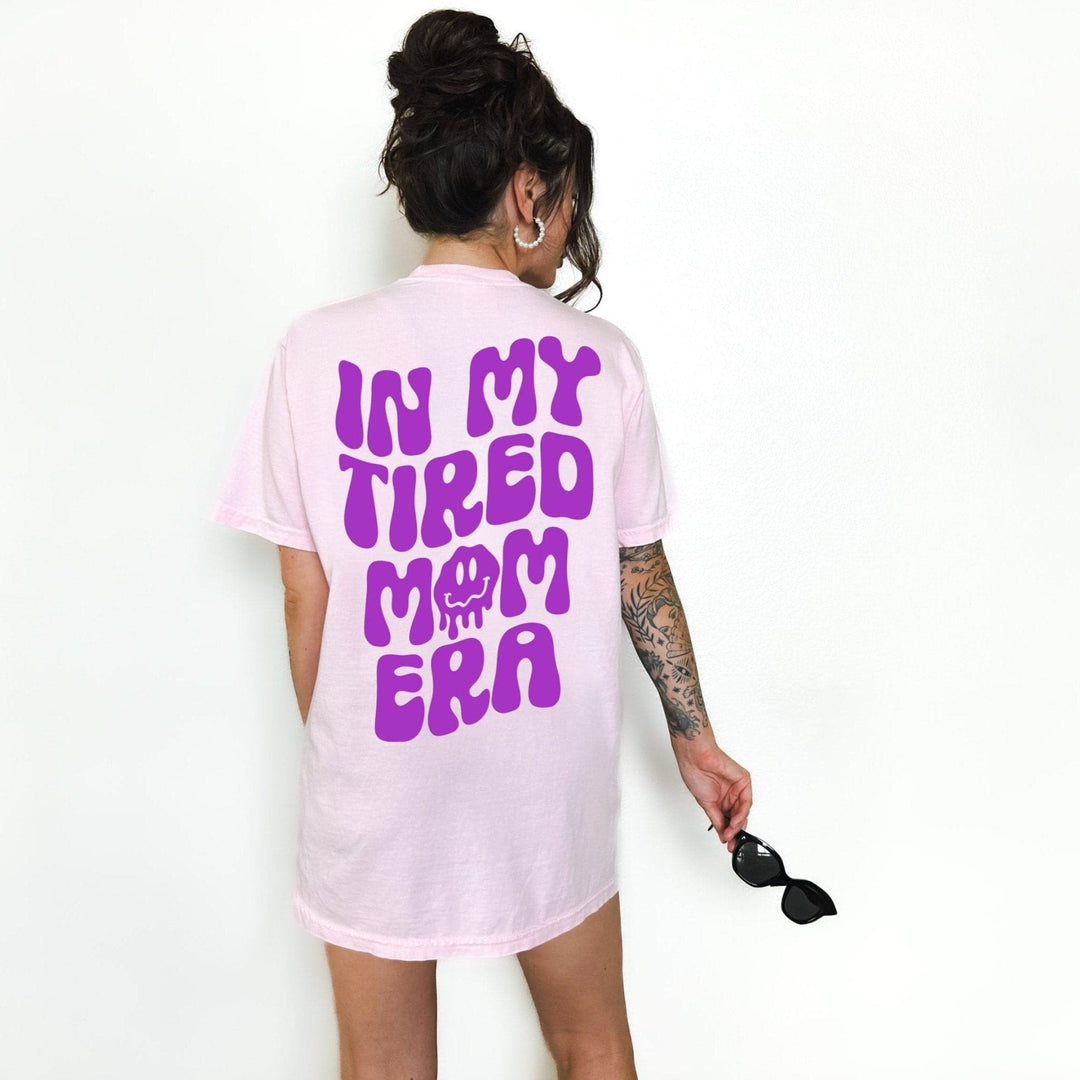 In My Tired Mom Era Tee - Pink