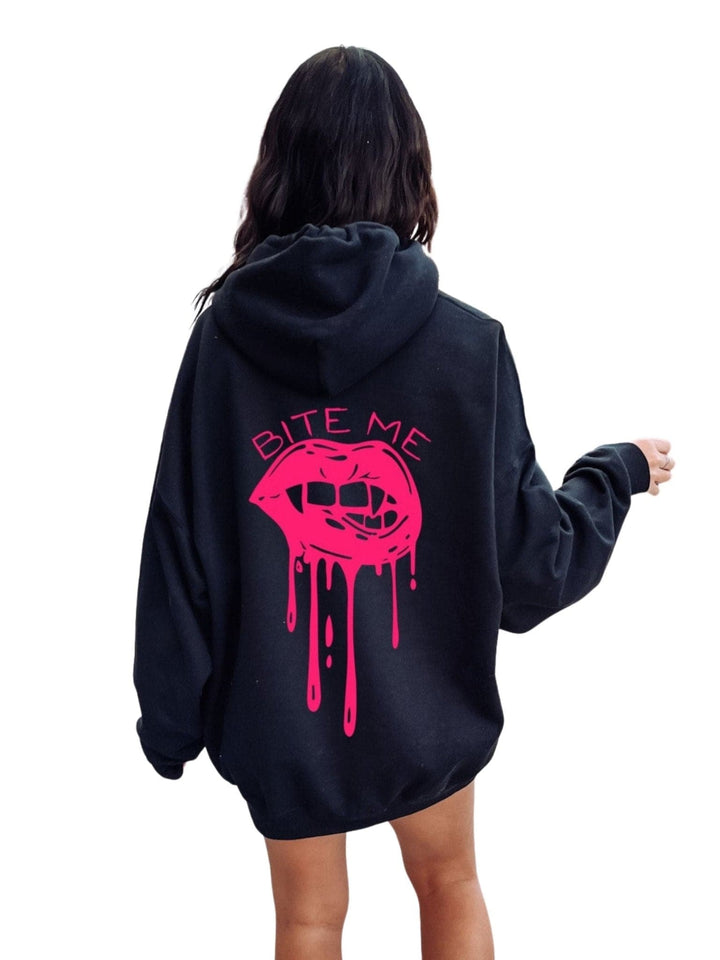 Bite Me Hoodie - Black