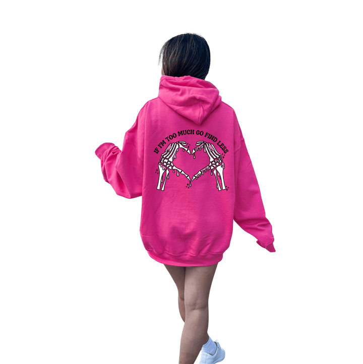 Go Find Less Hoodie - Fuchsia