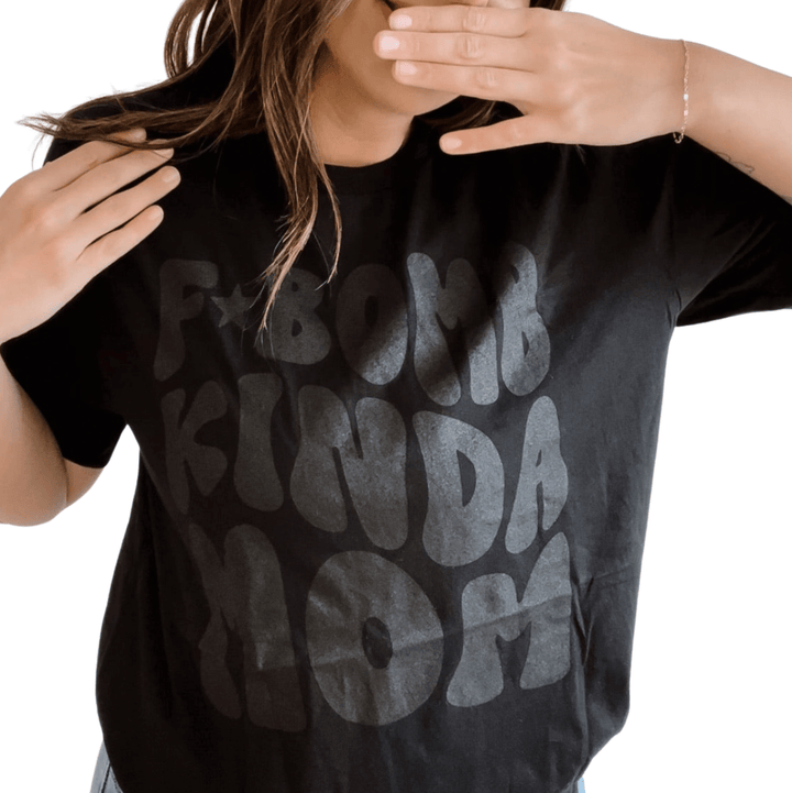 F Bomb Mom Retro Tonal Tee