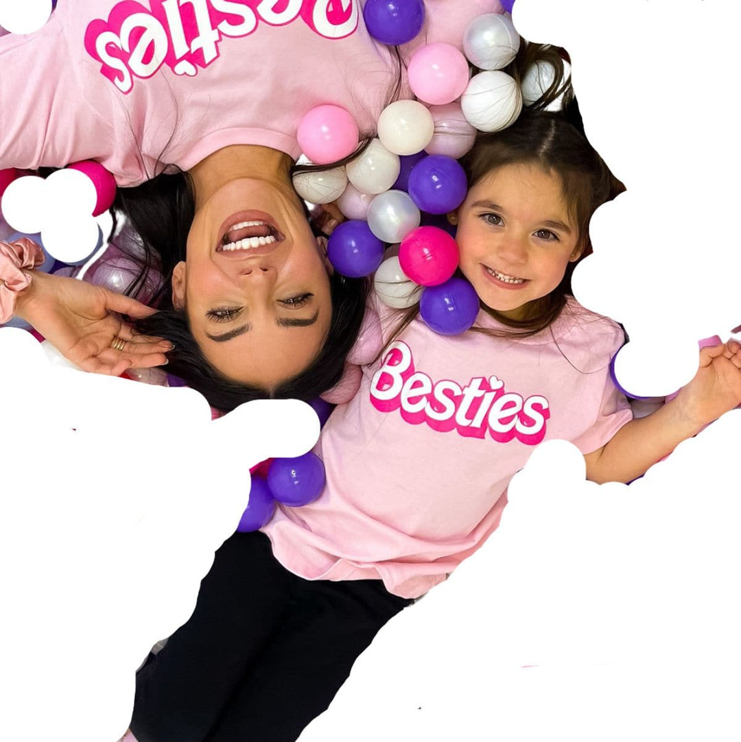 Besties Barbie Kids Tee - Pink