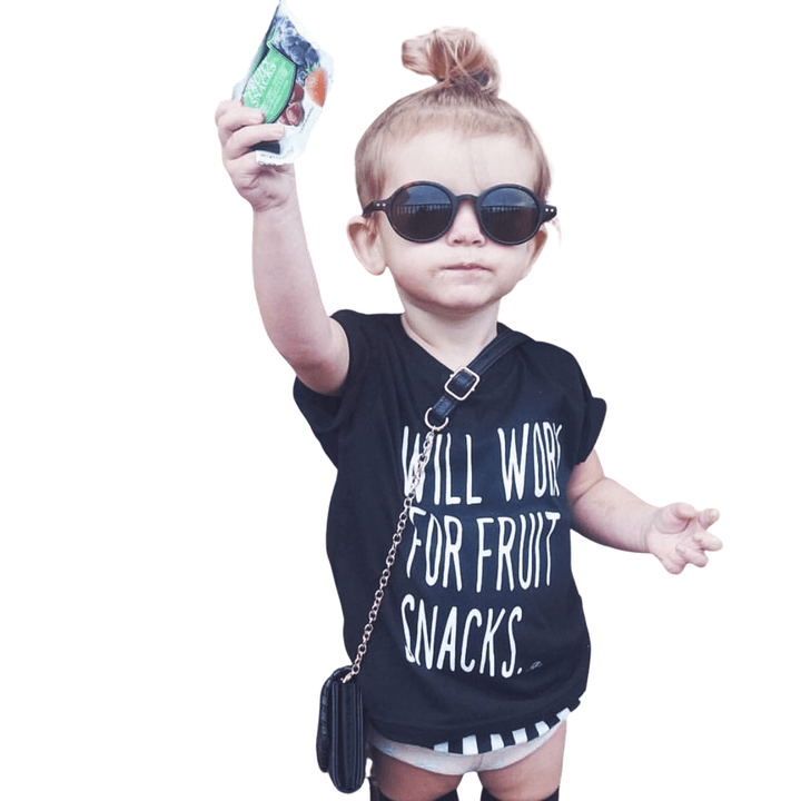 Will Work For Fruit Snacks Kids Tee