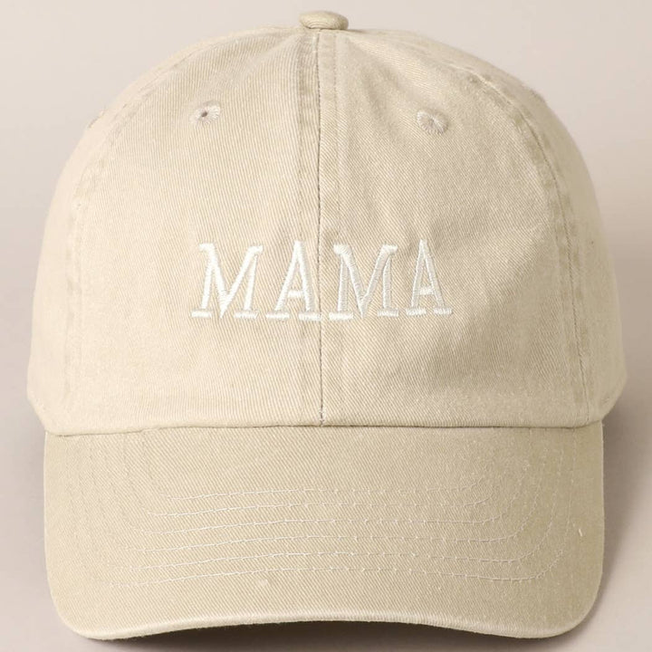 Mama Tonal Cotton Embroidered Baseball Cap *MORE COLORS*