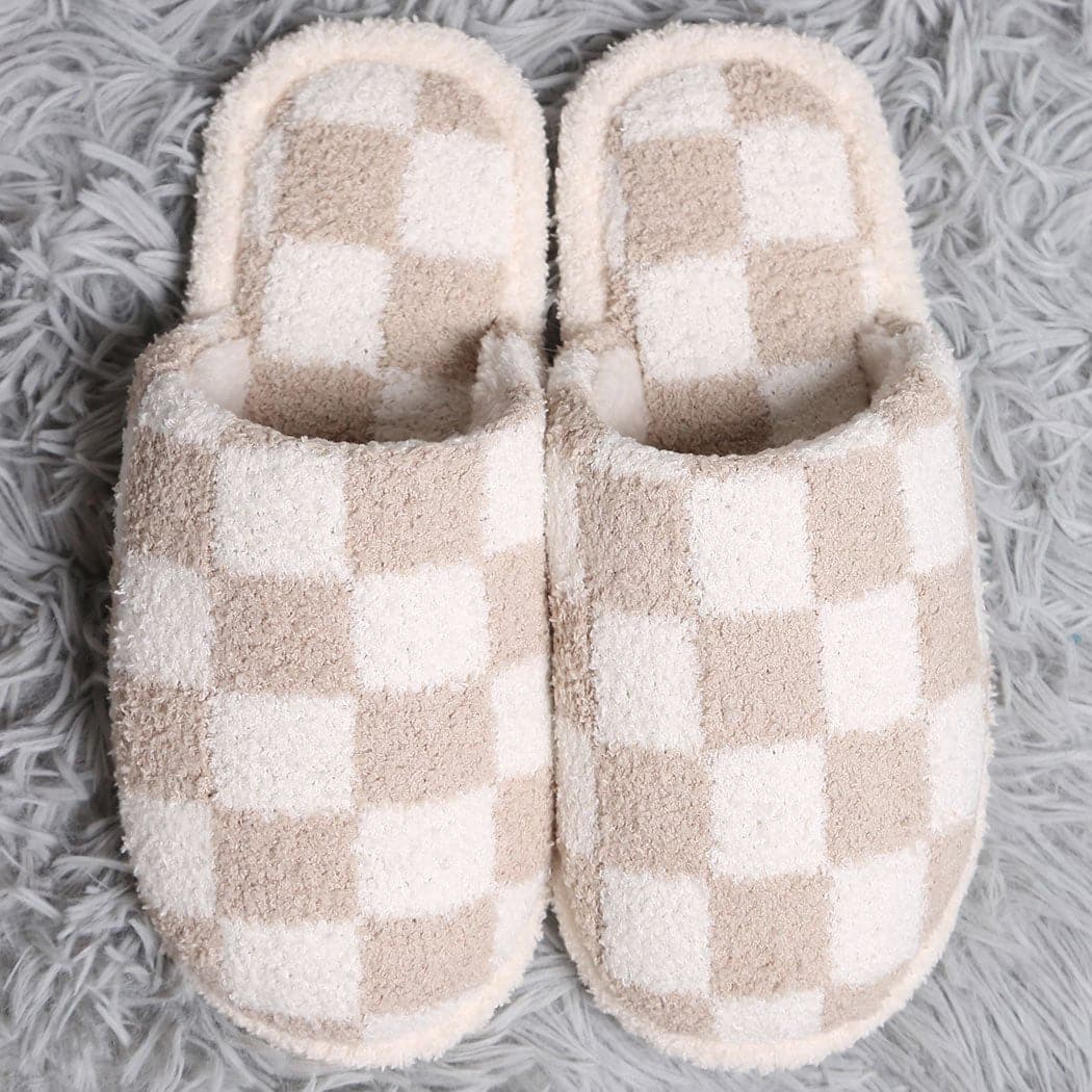 Checkerboard Lounge Slippers *MORE COLORS*