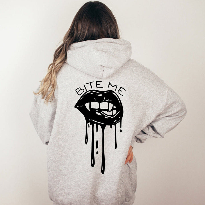 Bite Me Hoodie - Gray