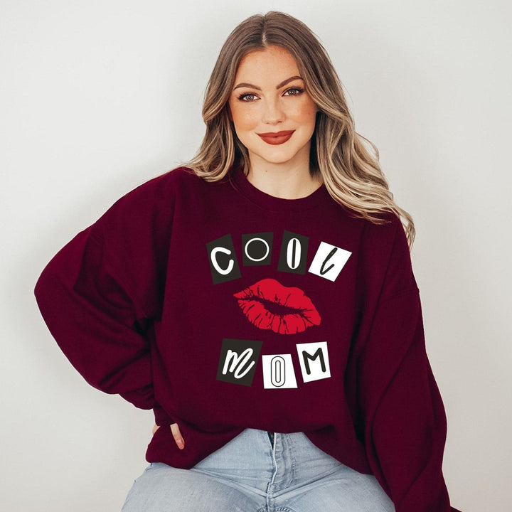 Cool Mom Burn Book Sweatshirt - Burgundy