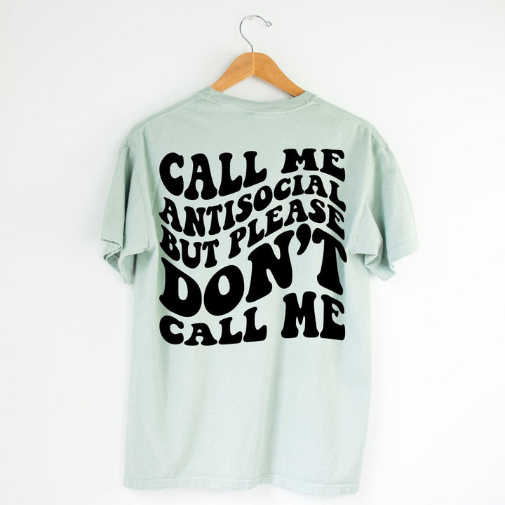 Call Me Antisocial Tee - Bay