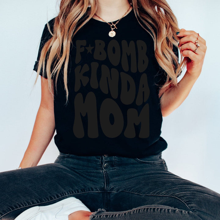 F Bomb Mom Retro Tonal Tee