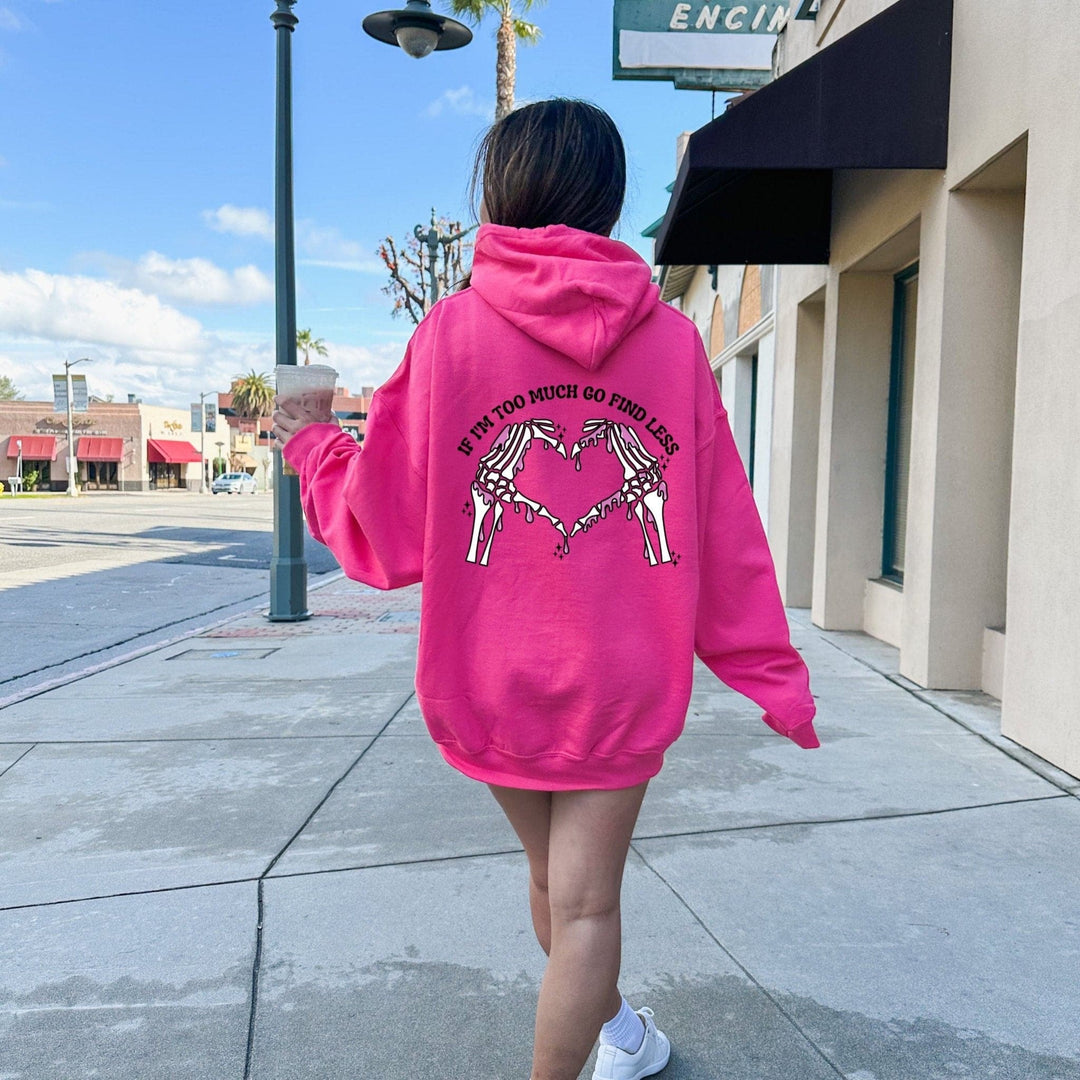 Go Find Less Hoodie - Fuchsia