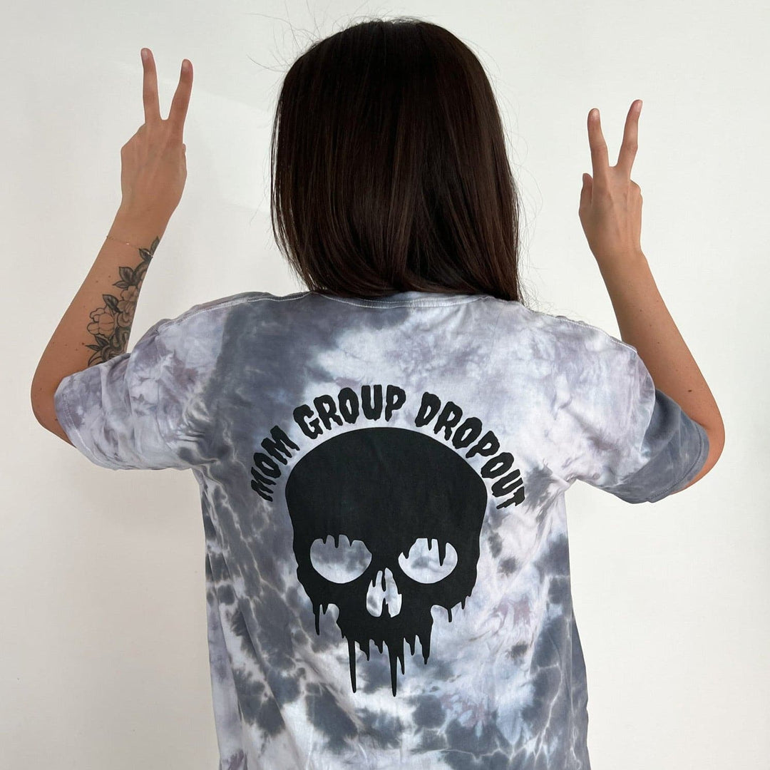 Mom Group Dropout Crinkle Tie Dye Tee