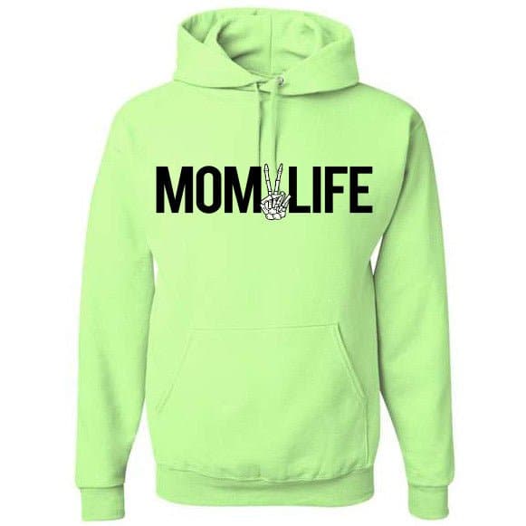 Momlife Skelly Peace Out Hoodie