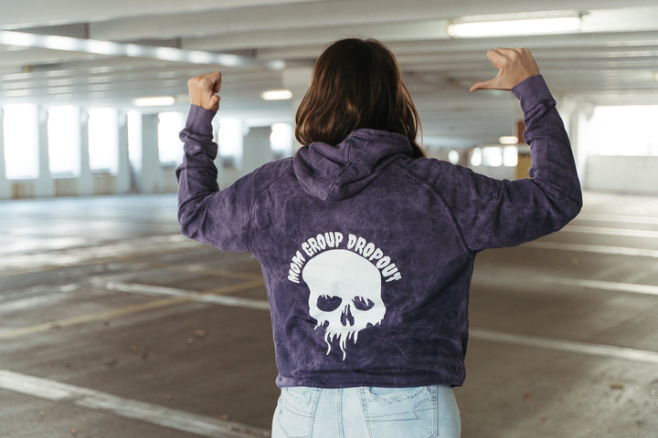 Mom Group Dropout Vintage Purple Hoodie