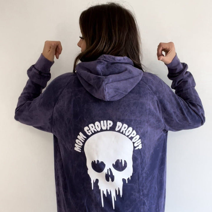 Mom Group Dropout Vintage Purple Hoodie