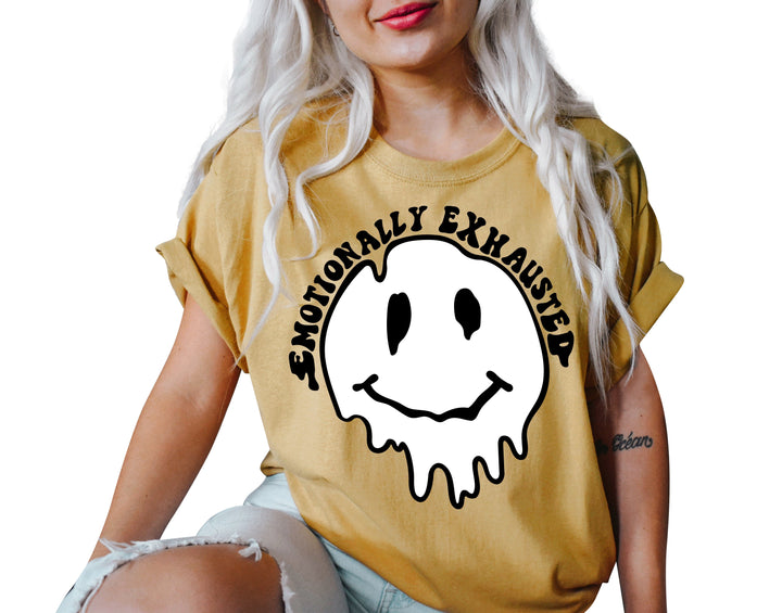 Emotionally Exhausted Tee - Old Gold