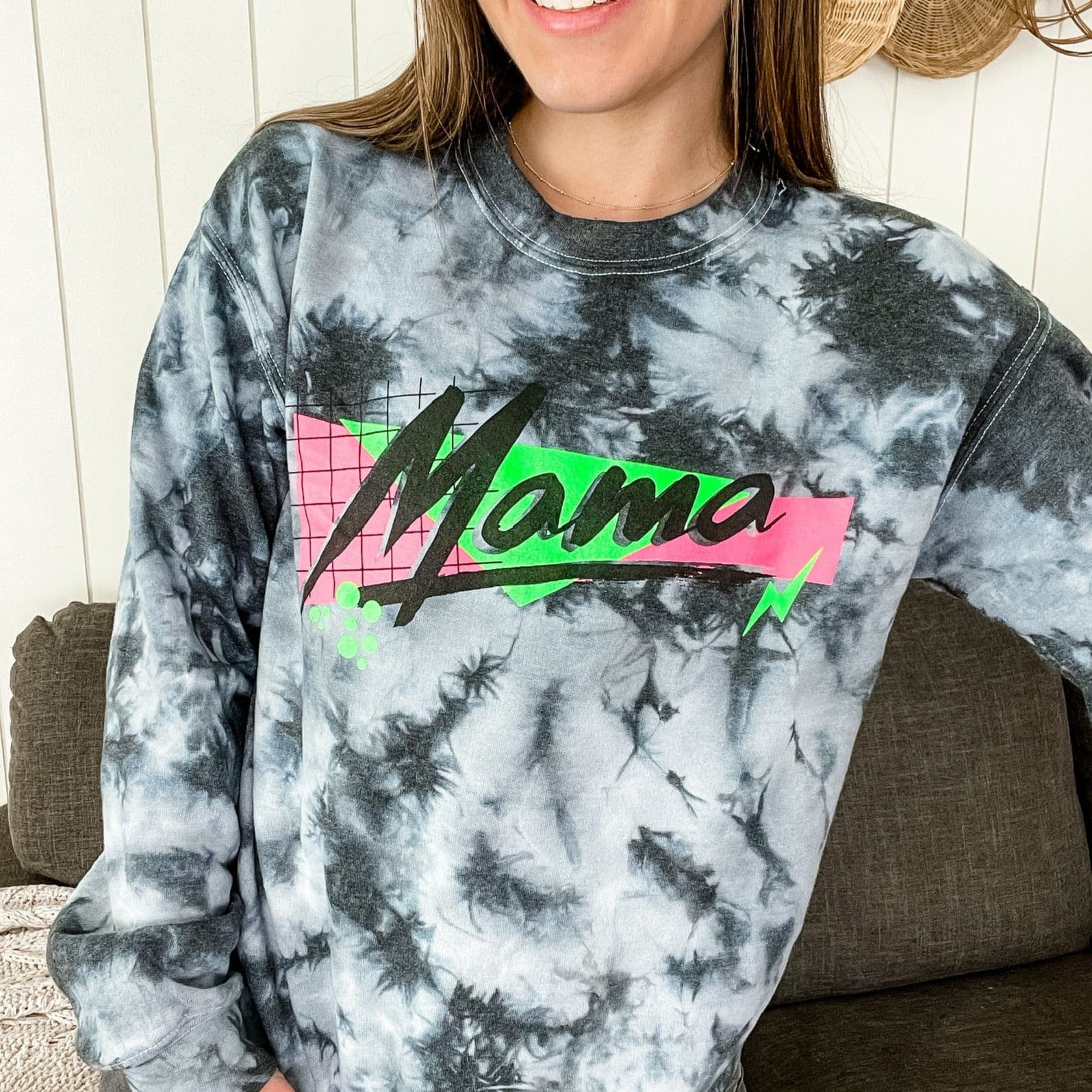 Mama tie deals dye sweatshirt