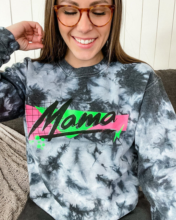 Mama 90's Tie Dye Sweatshirt