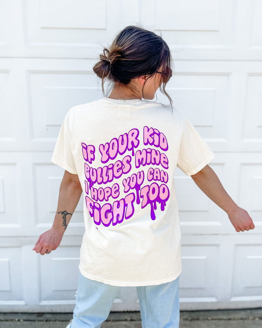 If Your Kid Bullies Mine Tee - Ivory