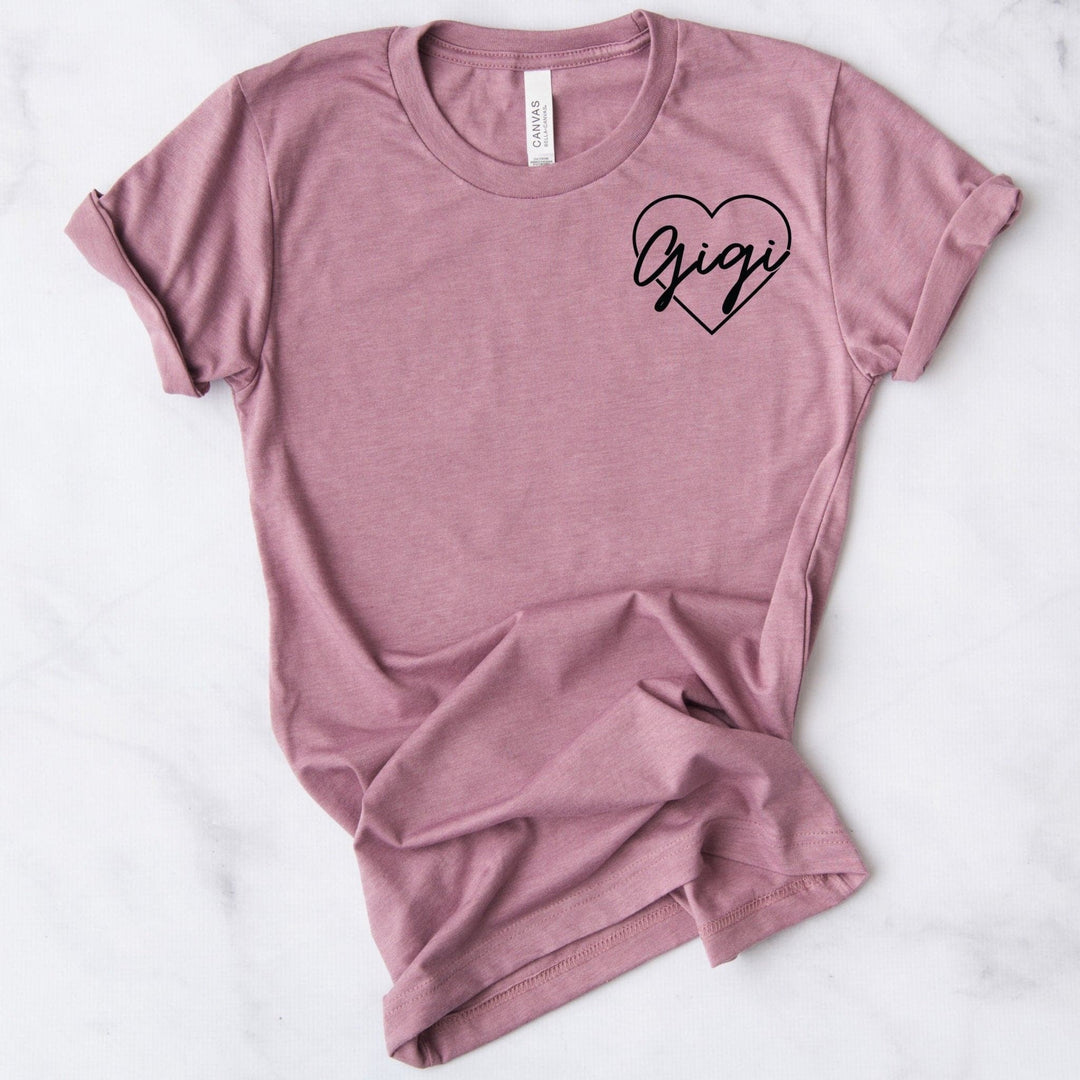 Gigi Icon Heather Orchid Tee