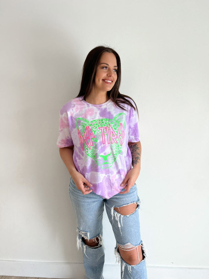 Def Tired Cotton Candy Tie Dye Tee