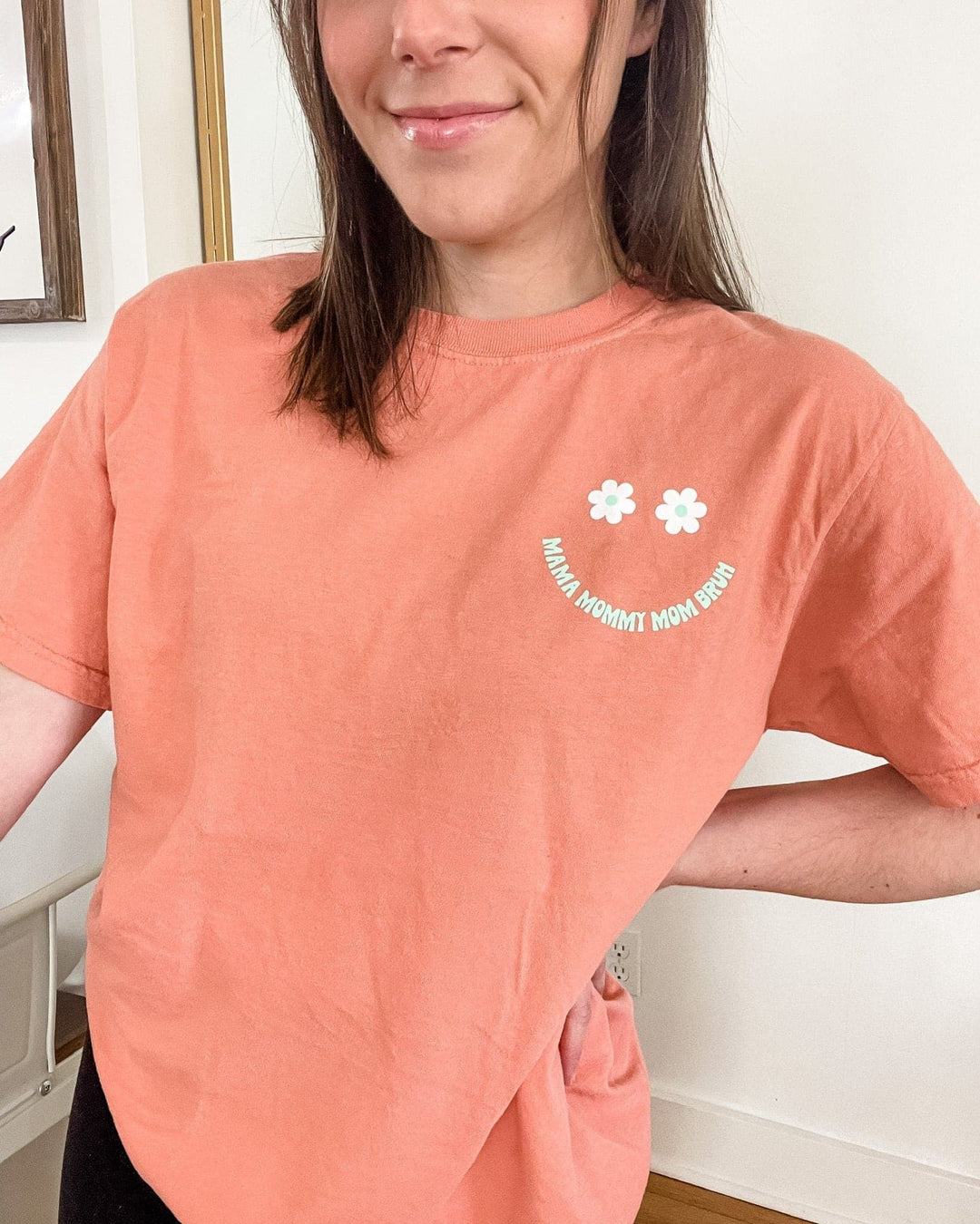 Mama, Mommy, Mom, BRUH Tee - Terracotta